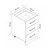 Hanah Home kuhinjski element Minar 4160, 50 cm, beli