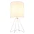 Globo 21734W - Stona lampa TAMIAN 1xE14/40W/230V bela