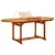 Vrtni stol od masivnog bagremovog drva (150-200) x 100 x 75 cm