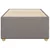 Vidaxl Posteljni okvir brez vzmetnice taupe 100x200 cm blago