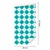 Tapeta Basic Retro Checkered Turquoise and White 50x1000 cm