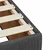Vidaxl Box spring postelja z vzmetnico temno siva 200x200 cm blago