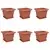 Saksije za biljke 6 pcs Crvena cigla 33 x 33 x 26 cm Plastika