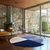 Modra ročno tkana volnena okrogla preproga o 150 cm Mia Segment – Flair Rugs