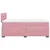 Vidaxl Box spring postelja z vzmetnico roza 120x190 cm žamet