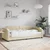 Vidaxl Raztegljiva postelja krem 80x200 cm blago