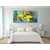 Slika rumeni cvet z vintage pridihom - 80x40