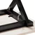 Blagovaonski stol X-oblika 70x70x75,5 cm od borovine i čelik