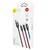BASEUS 3v1 USB kabel USB-C/Lightning/Micro 3,5A 0,3 m (črn)