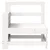 Vrtna sofa s naslonom za ruke bijela 69x62x70,5 cm od borovine