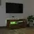 TV ormarić s LED svjetlima boja dimljenog hrasta 90x35x40 cm