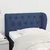 Vidaxl Vzglavje z ušesi modro 83x23x78/88 cm blago