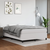Vidaxl Box spring postelja z vzmetnico bel 140x200 cm umetno usnje