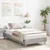Vidaxl posteljni okvir brez ležišča Grey Sonoma 75x190 cm