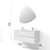 Skye Decor Set kupatilskog ormarića sa umivaonikom i ogledalom, 2 dela, Beli
