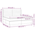 vidaXL Box spring postelja z vzmetnico LED temno siva 200x200 cm blago