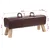 vidaXL klop Temno rjava 110 x 30 x 45 cm Pravo usnje