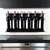 Hanah Home dekorativni metalni stalak za vino Vin Hld-3015, crni