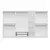 Hanah home Ormar Kale Plus 315x210x52cm Sivi