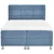 Carryhome POSTELJA Z VZMETNICO 160 cm x 200 cm , tekstil modra