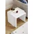 Hanah Home set umetnutih stočića Arya, 48 cm, beli