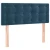 Greatstore Box spring postelja z vzmetnico temno moder 90x190 cm žamet