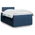 vidaXL vidaXL Box spring postelja z vzmetnico modra 120x190 cm blago, (21306677)