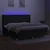 Vidaxl Box spring postelja z vzmetnico LED črna 200x200 cm blago