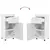 Set namještaja za kupaonicu TULUM 4 pcs Bijelo 60 x 34 x 63 cm