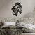Wallity Zidna dekoracija Horse 2, 43x56cm, Crna
