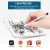 Techsuit (JC01) univerzalna stylus olovka - Bijela / srebrna KP31159