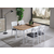 HANAH HOME Trpezarijski sto i stolice Milla White Natural