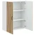 Vidaxl Omarica na steni LUCCA Artisan hrast 80 x 31 x 100 cm