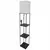 Podna lampa sa policama 1xE27/40W/230V crna/bela