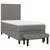 Vidaxl Box spring postelja z vzmetnico temno siva 80x200 cm blago