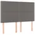 Vidaxl Box spring postelja z vzmetnico siva 140x200 cm umetno usnje