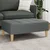 Vidaxl Stolček za noge temno siv 77x55x31 cm blago