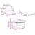 Set vanjskih sofa 6 pcs Bijela i svjetlosiva 79 x 79 x 37 cm