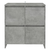 Komode 2 kom siva boja betona 70 x 41 x 75 cm konstruirano drvo