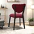 HANAH HOME Trpezarijska stolica Elma Burgundy