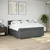 Vidaxl Box spring postelja z vzmetnico temno siva 200x200 cm blago