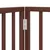 Vidaxl Ograda za pse z vrati zložljiva 9 panelov rjava 450 cm les