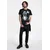 LOGOSHIRT Majica Sesamstrasse - Krümelmonster Pate  črna / bela