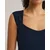 WE Fashion Top temno modra
