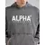 ALPHA INDUSTRIES Majica Stencil črna/bela