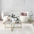 Hanah Home Klub sto Sun S411 85x35x85cm Zlatni