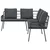 Sofa s jastukom Antracit 173 x 231 x 90cm Čelik