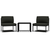 3-dijelni set vrtnih sofa s jastucima aluminijski antracit