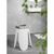 WENKO 26086100 - Stolica COMISO 44,5x46 cm bela