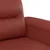 Fotelja crvena boja vina 60 cm od umjetne kože